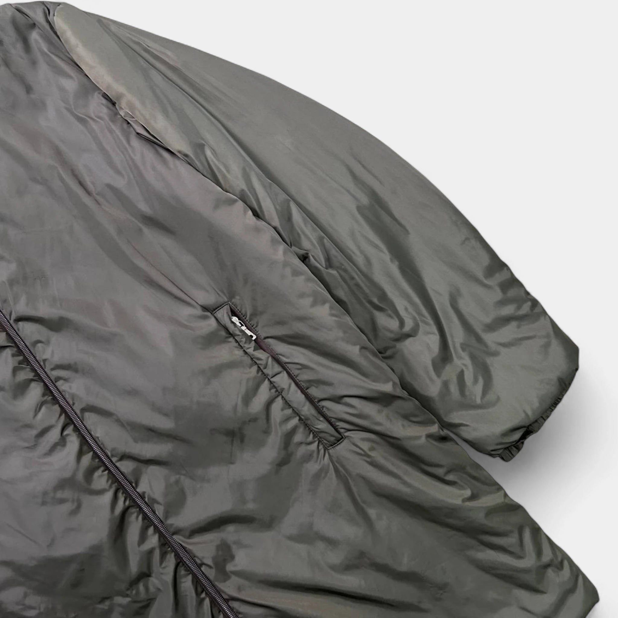 Prada Prada Nylon Green Brown Long Coat Size US L / EU 52-54 / 3 - 4 Thumbnail