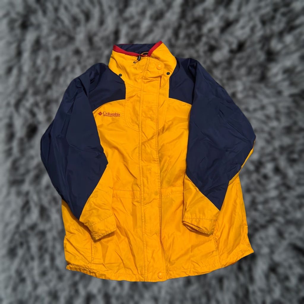 VINTAGE Columbia Jacket Bolda Nova Womens L Yellow Ski Interchange Jacket