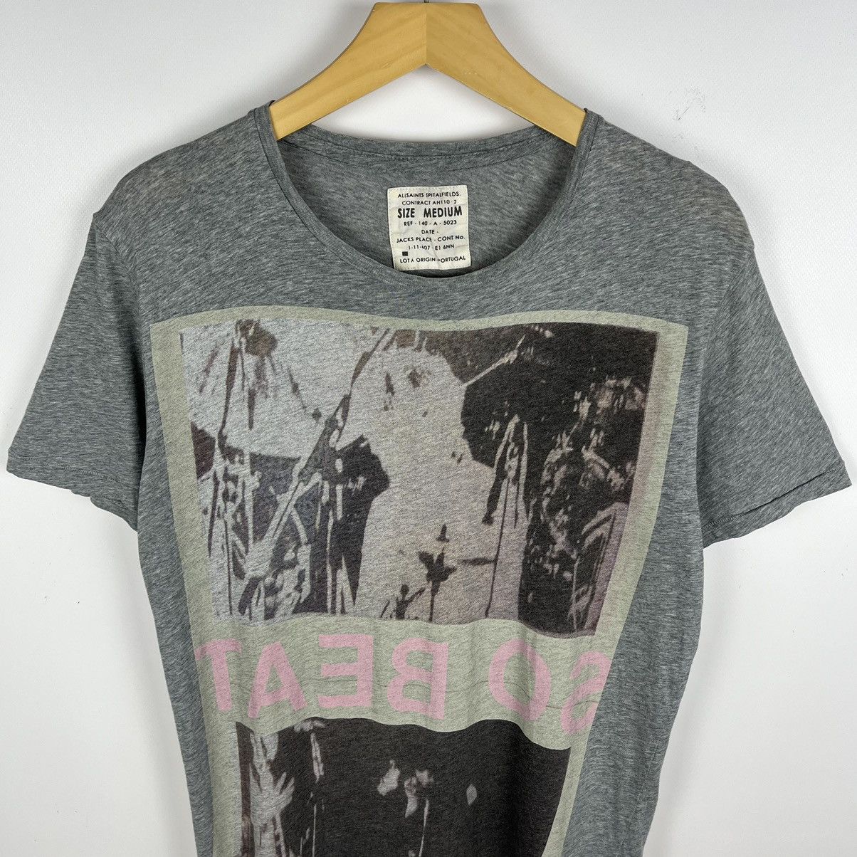 Allsaints Designer Allsaints “So Beats” y2k big logo art tee Size US M / EU 48-50 / 2 - 2 Thumbnail