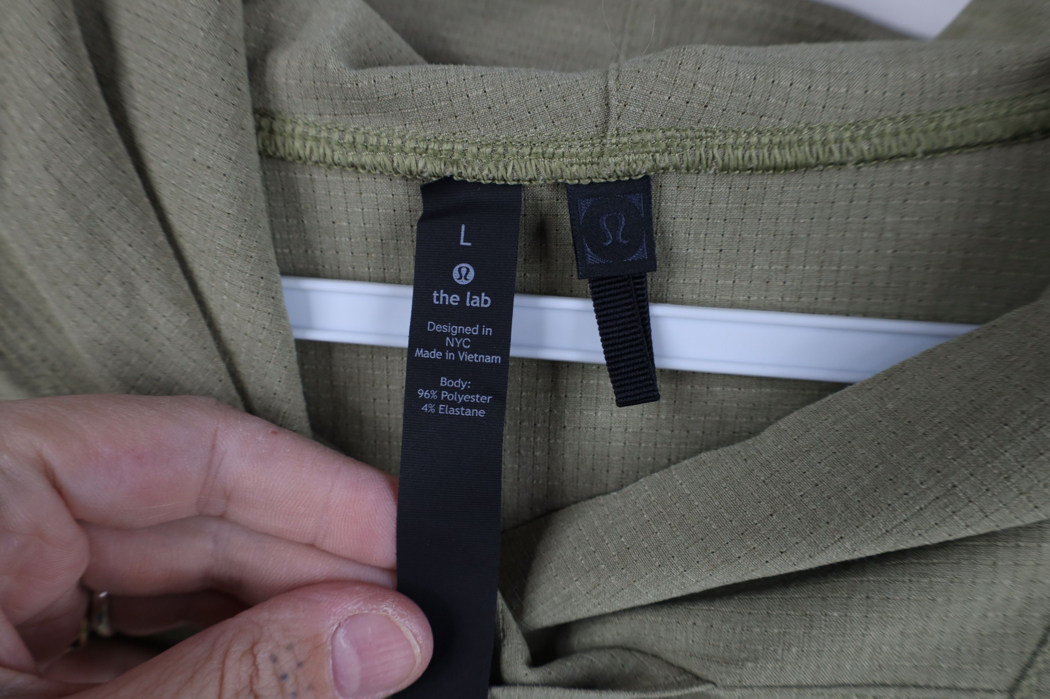 Lululemon Lululemon Lab Blank Thermal Weave Running Yoga Hoodie Green Size US L / EU 52-54 / 3 - 10 Thumbnail