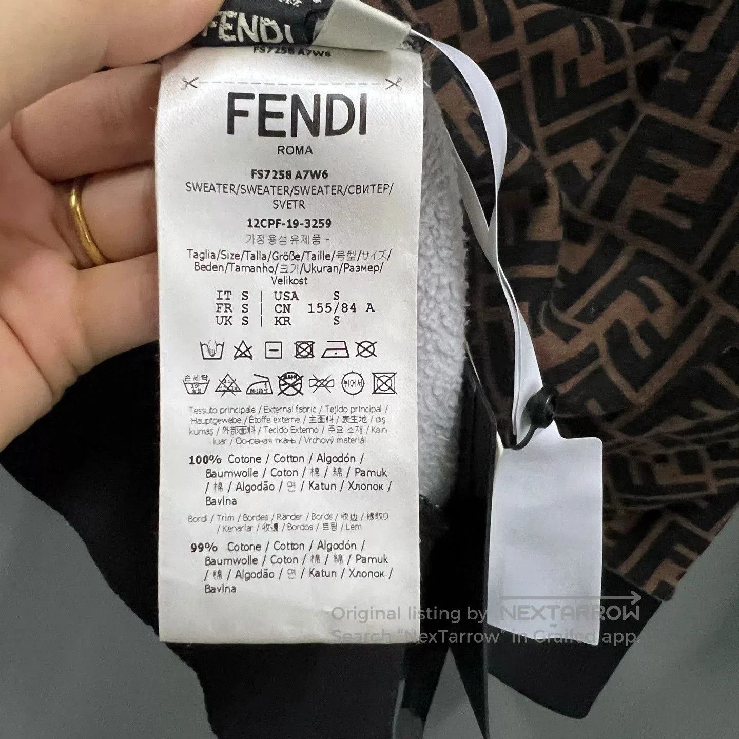 Fendi fendi ff monogram hoodie size s. Size US S / EU 44-46 / 1 - 4 Thumbnail
