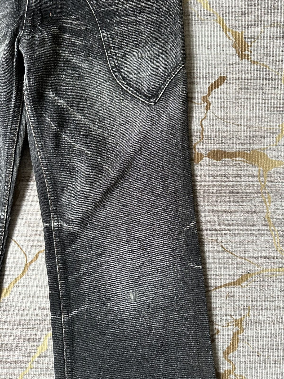 Japanese Brand FLARE Nicole Club For Men NCFM Claw Marks Design Denim Size US 34 / EU 50 - 10 Thumbnail