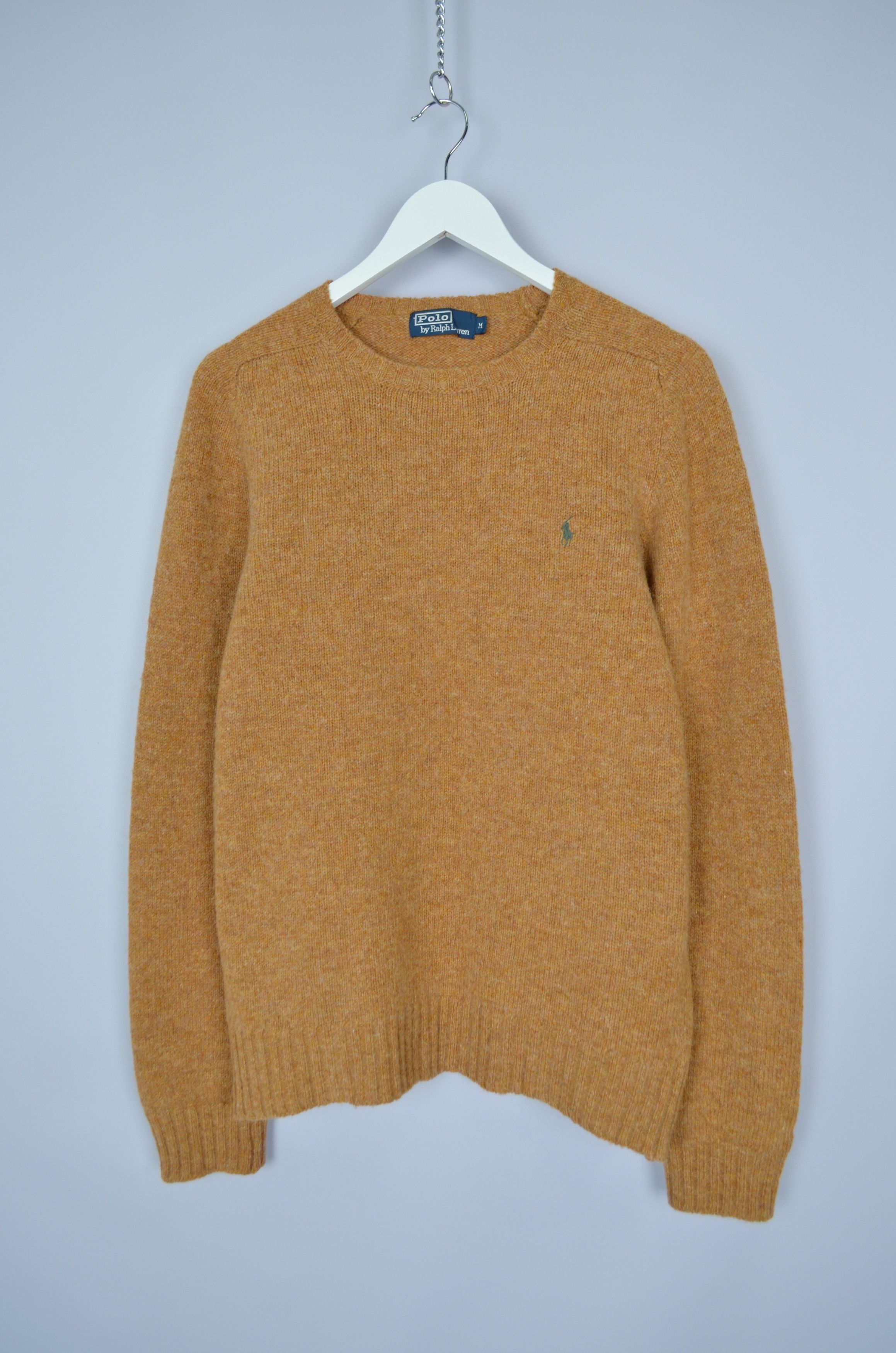 Polo Ralph Lauren × Vintage Vintage Polo Ralph Lauren Knit Camel Wool Sweater M 90s Size US M / EU 48-50 / 2 - 5 Thumbnail