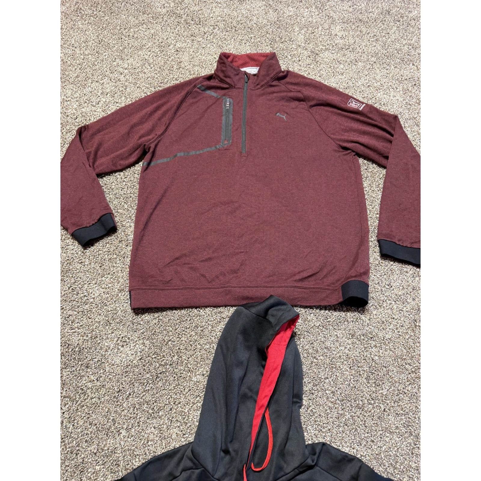 Nike Nike Mens Hoodie Pullover Sweatshirt L Red Black Dri Fit Lot Of 2 Size US L / EU 52-54 / 3 - 7 Thumbnail