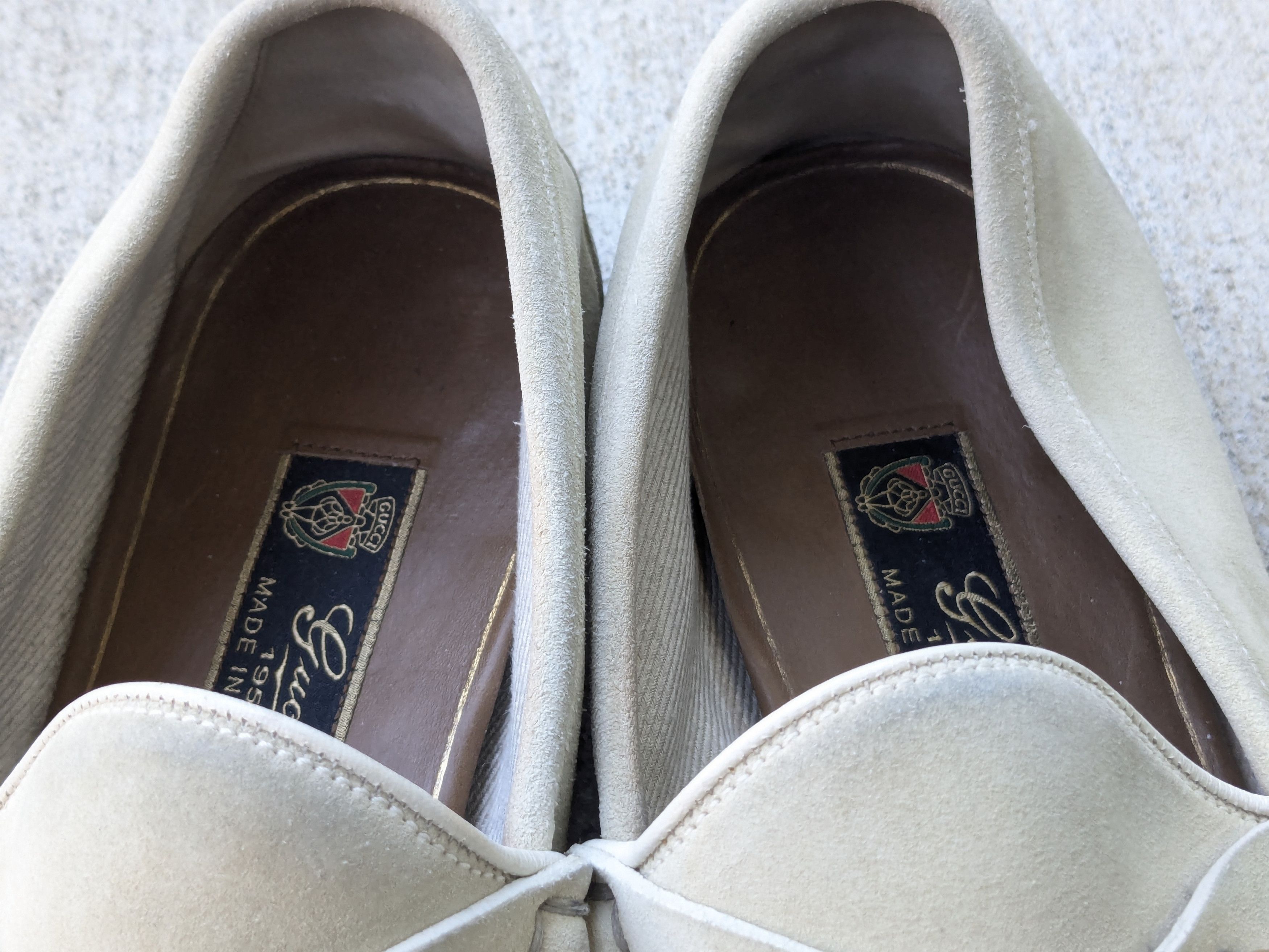 Gucci Gucci Horsebit Loafers Beige Suede 9 Italy Slip On Size US 9 / EU 42 - 6 Thumbnail
