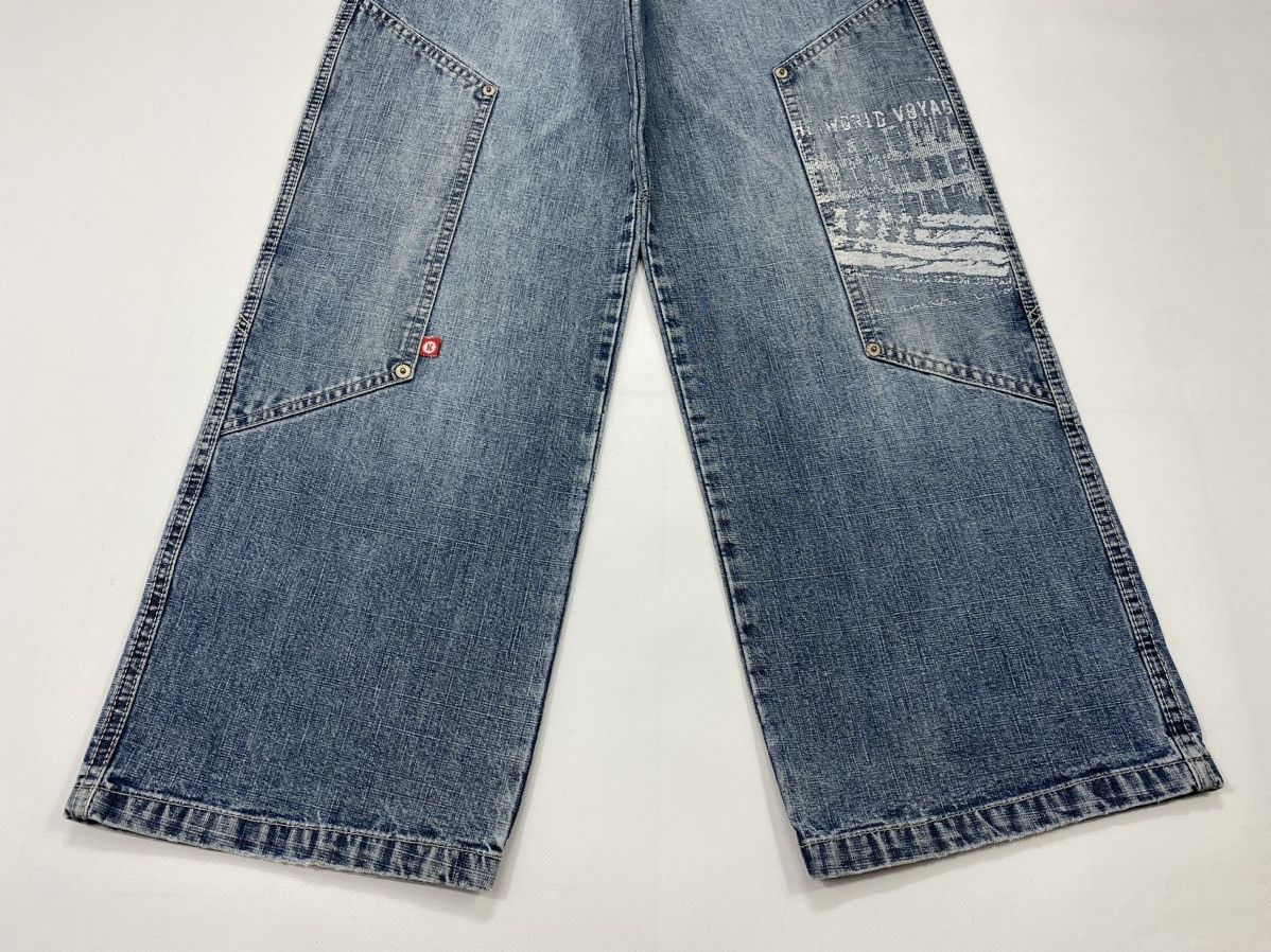 Vintage 🔥LASTDROP🔥 Y2K Double Knees Wide Skateboarding High Pants Size 24" / US 00 / IT 34 - 5 Thumbnail