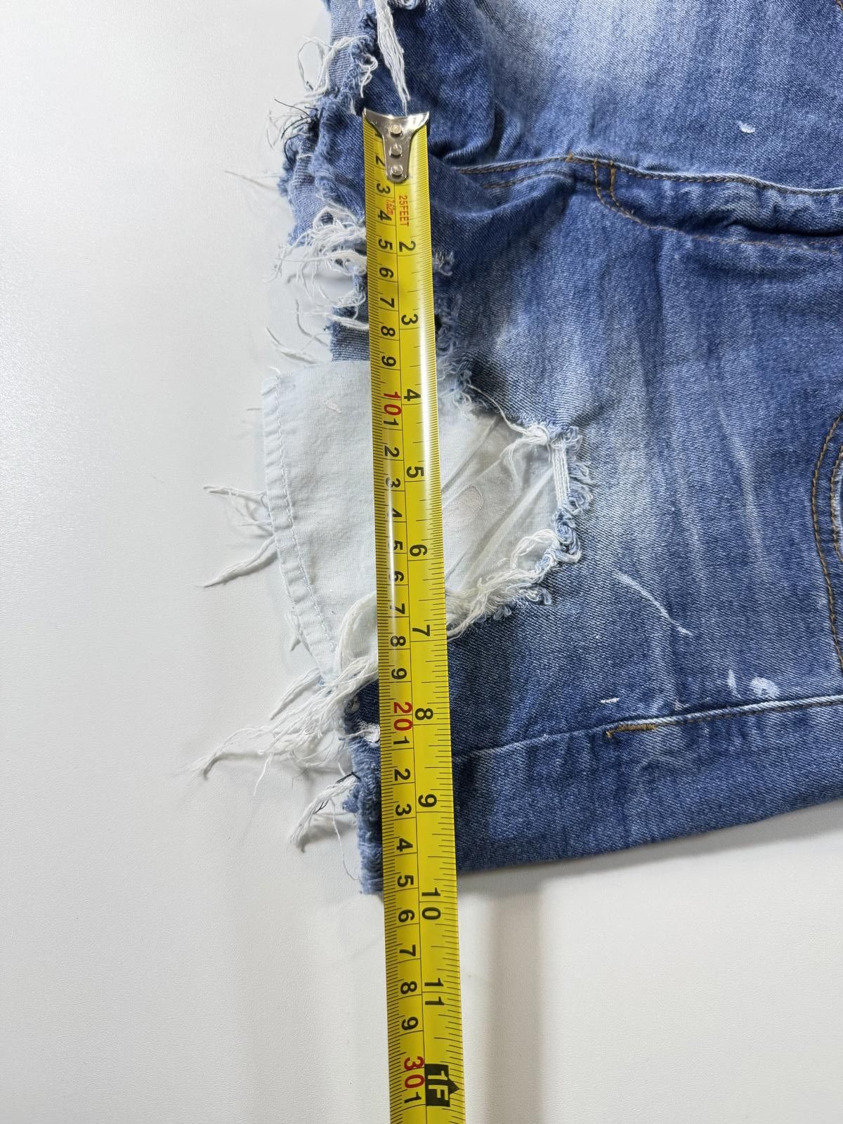 Other Miami High Rise Distressed Denim Shorts 7 Size 28" / US 6 / IT 42 - 8 Thumbnail