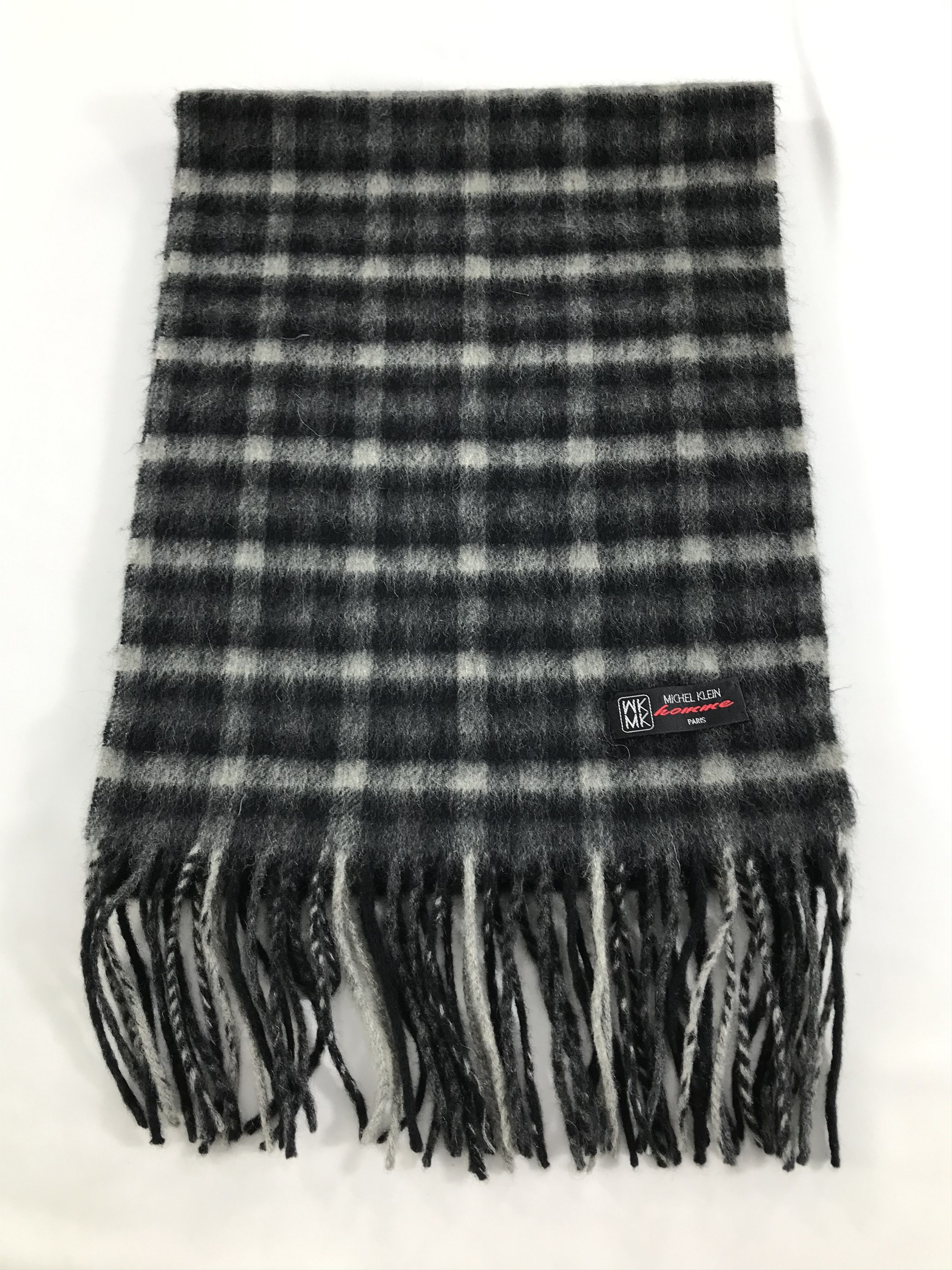 Michel Klein Michel Klein Homme Tartan Scarf Muffler Cashmere V137 Size ONE SIZE - 2 Thumbnail