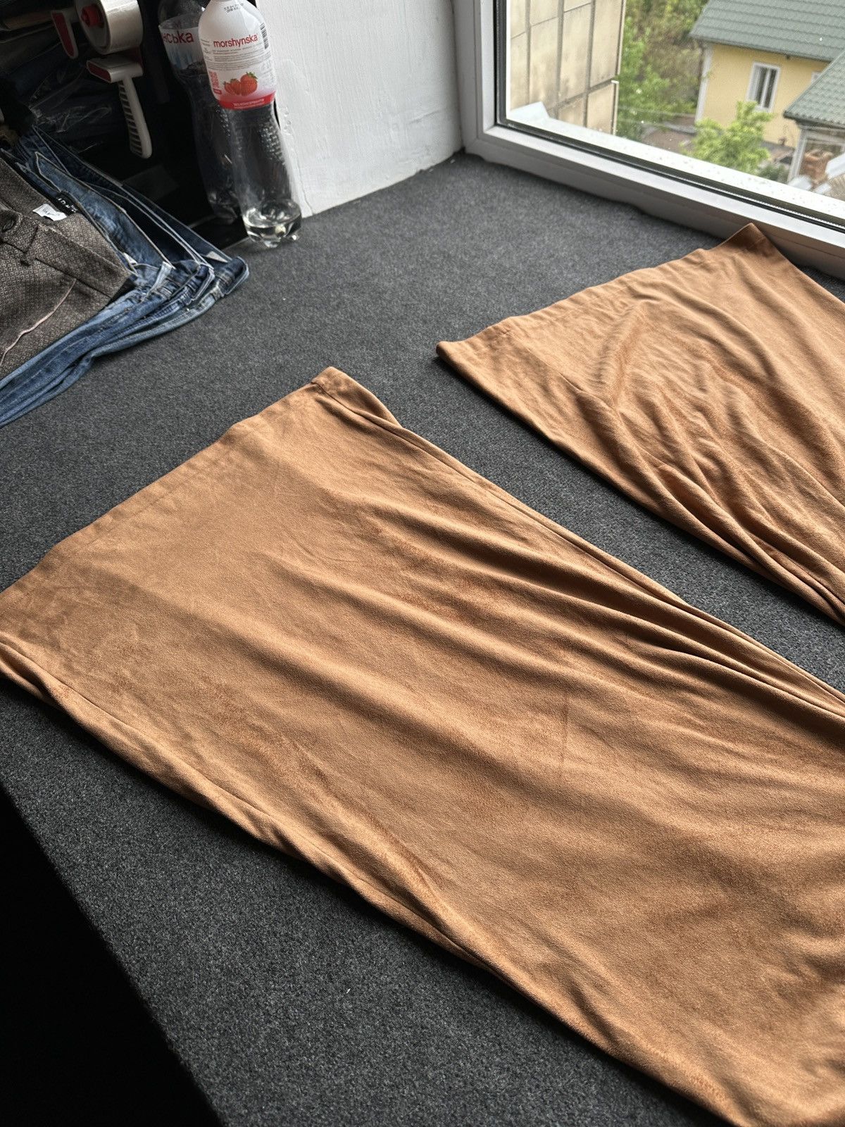 Other 🚨 ULTRA BAGGY WOMEN BROWN SOFT PANTS RARE Size 30" / US 8 / IT 44 - 12 Thumbnail