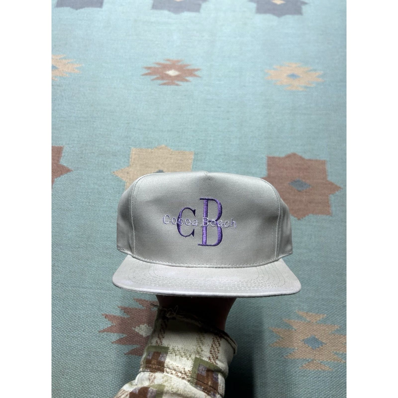 Vintage VINTAGE Cocoa SnapBack Hat Cap Beach Florida Calvin Klein parody logo embroidered Mens Adjustable Gray Size ONE SIZE - 2 Thumbnail