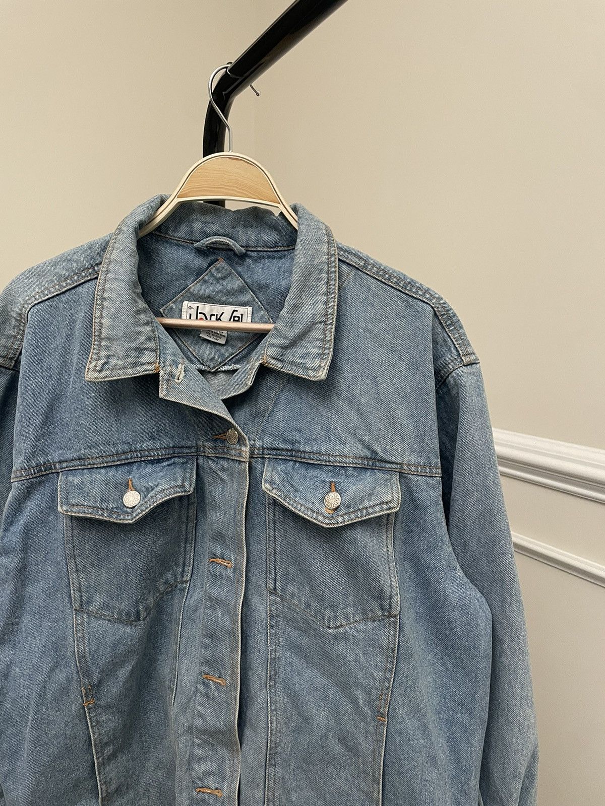 Wrangler Vintage 90s Blue Denim Trucker Jacket Mid Wash Levis Size US XL / EU 56 / 4 - 1 Thumbnail