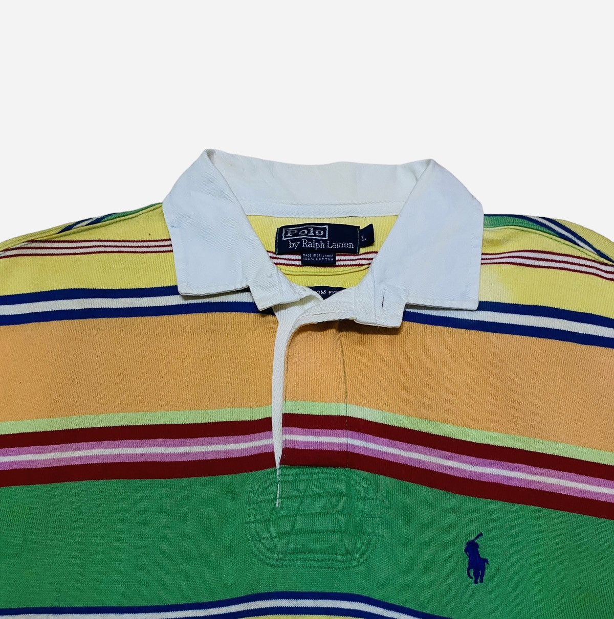 Polo Ralph Lauren × Rugby Ralph Lauren × Vintage Rare Design Vintage Polo Ralph Lauren Rugby T-shirt 1990s Size US L / EU 52-54 / 3 - 3 Thumbnail
