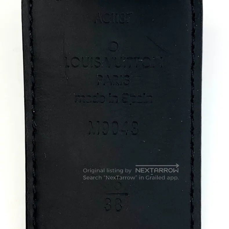 Louis Vuitton Louis Vuitton Black logo presbyopic full print smooth buck Size ONE SIZE - 7 Thumbnail