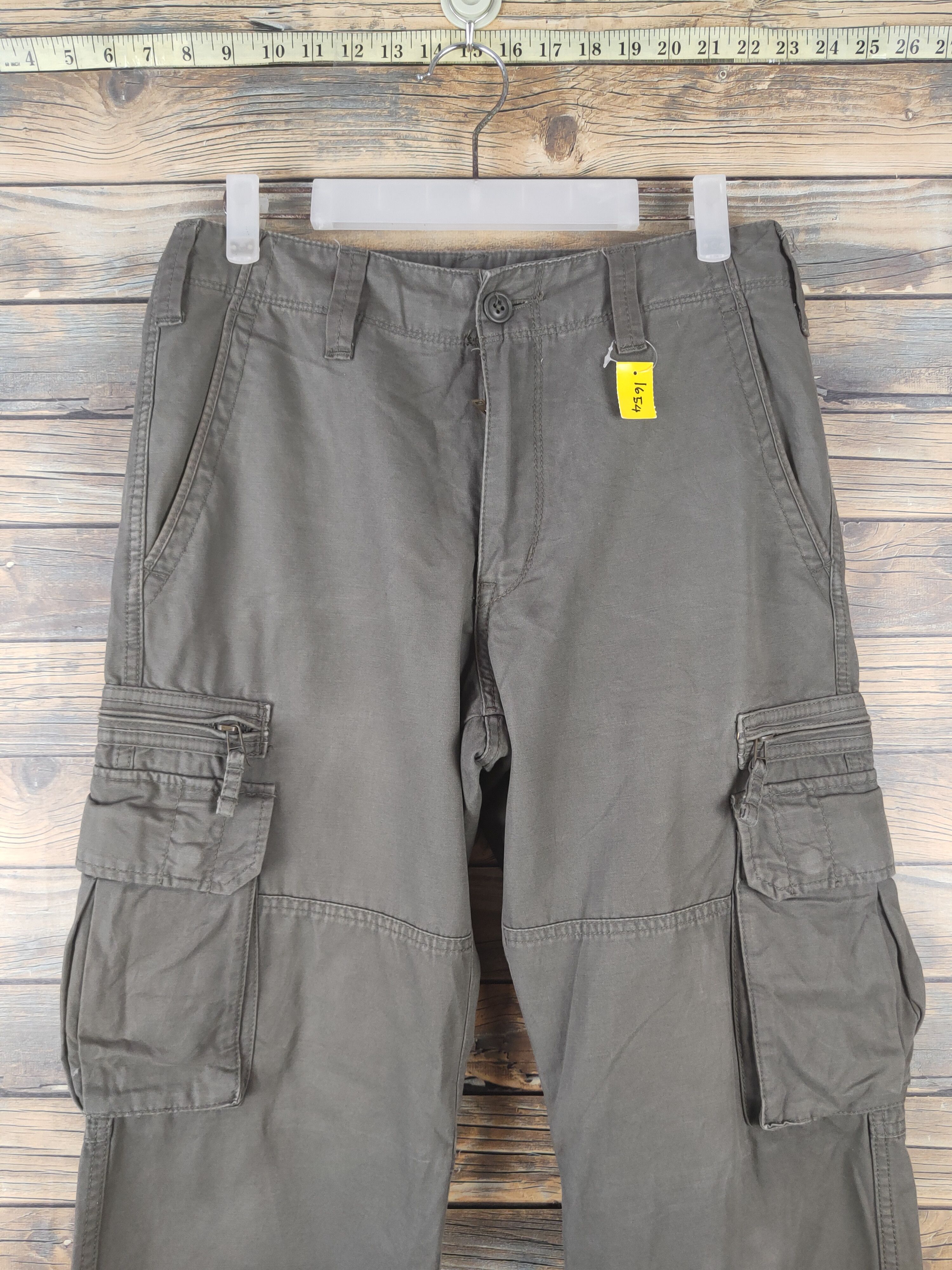 DL Uniqlo Olive Multipocket Tactical Cargo Pants #1654