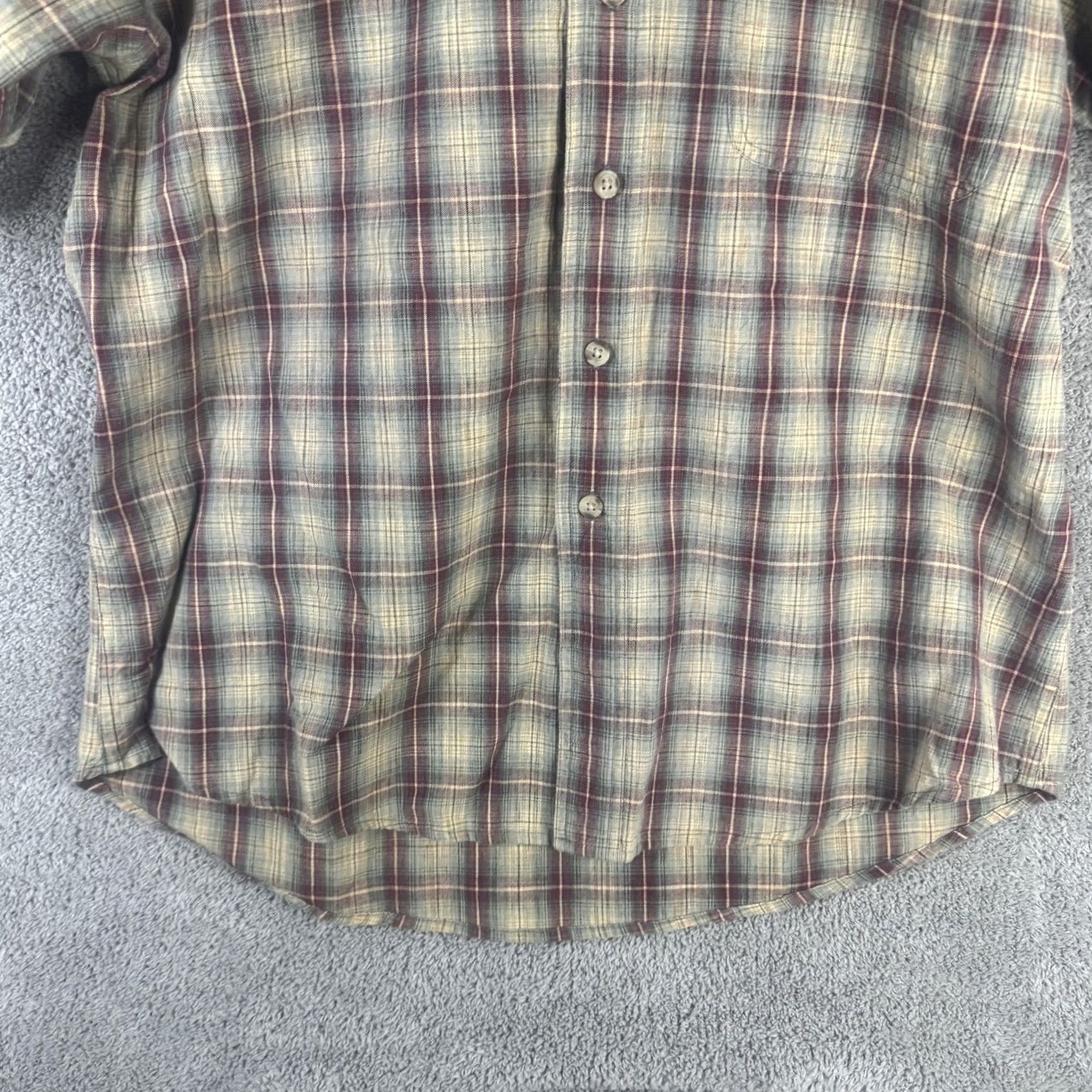 Vintage Woolrich Shirt Mens Medium Beige Plaid Short Sleeve Button Front Casual Size US M / EU 48-50 / 2 - 4 Thumbnail