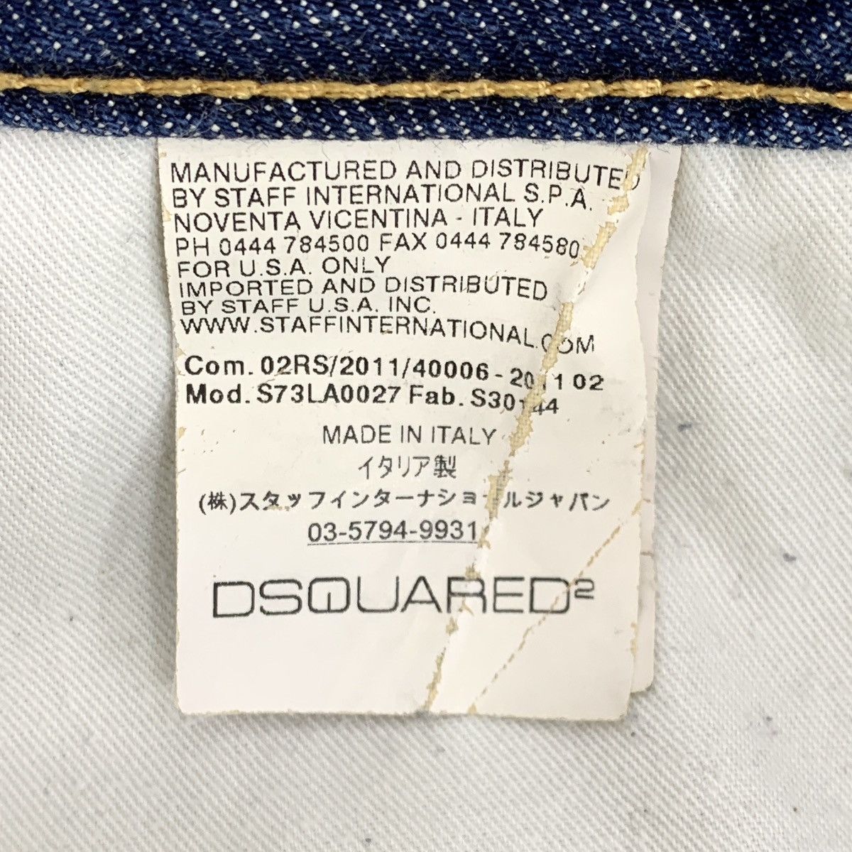 Dsquared2 Dsquared2 Dark Blue Washed Vintage Ripped Denim Pants K26WX Size US 28 / EU 44 - 9 Thumbnail