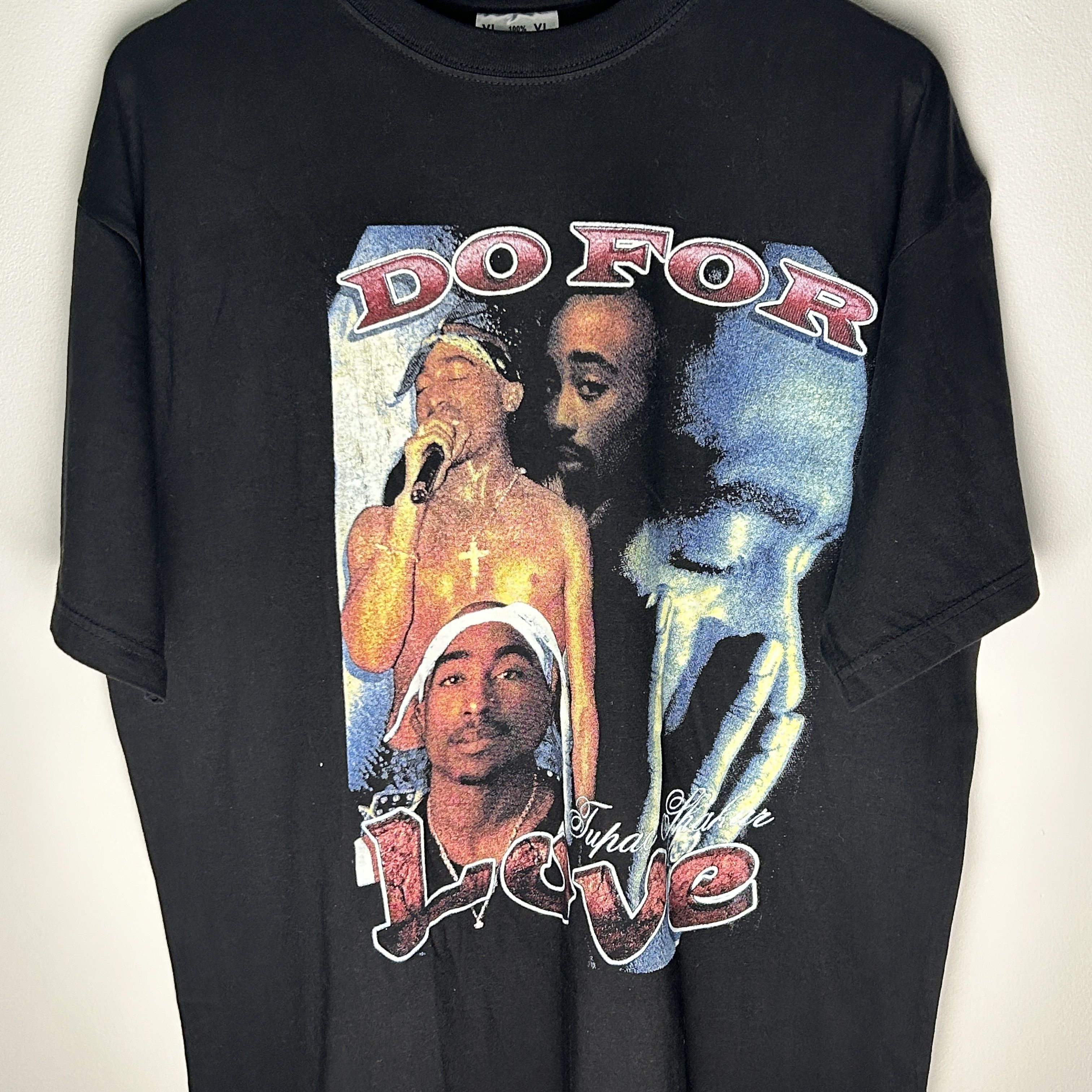 Rap Tees Vintage 2Pac Do For Love Rap Tee 90’s T-shirt Size US XL / EU 56 / 4 - 3 Thumbnail