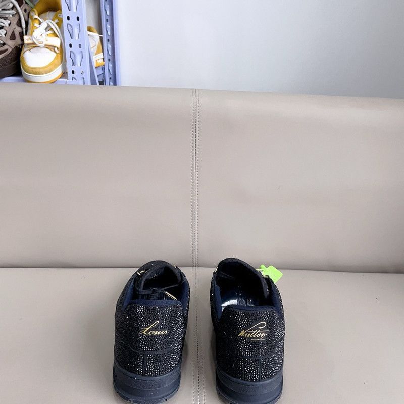 Louis Vuitton Louis Vuitton Sparkling Black Trainer Sneakers -2508 Size US 10.5 / EU 43-44 - 3 Thumbnail