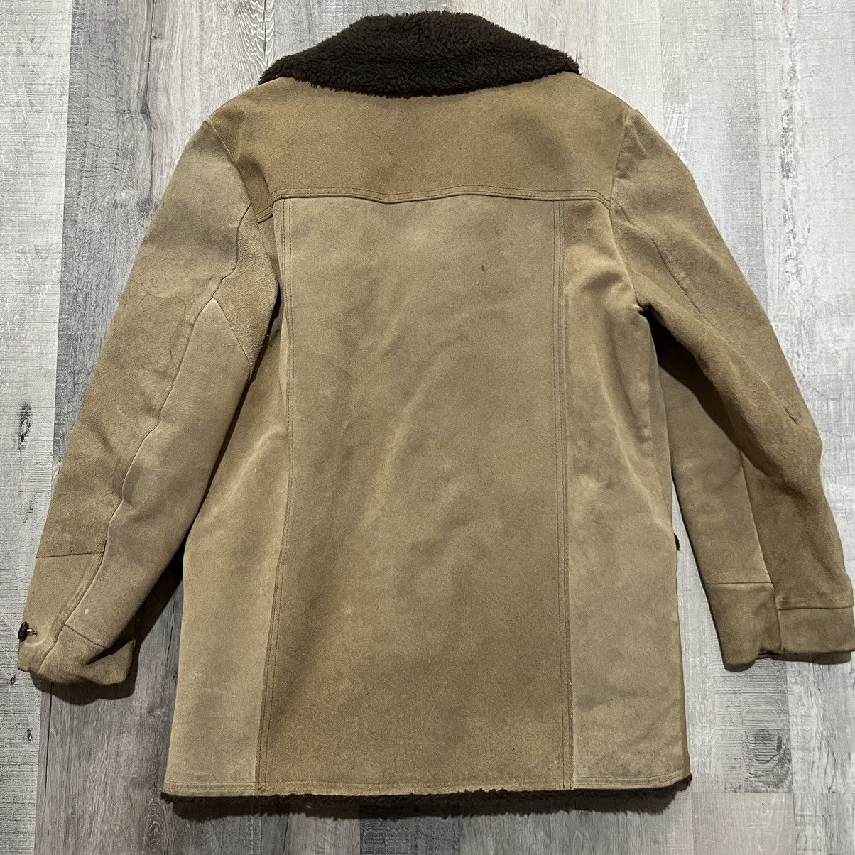 JCPenney × Vintage VTG Penneys Towncraft Beige Suede Leather Western Jacket Size US L / EU 52-54 / 3 - 2 Thumbnail