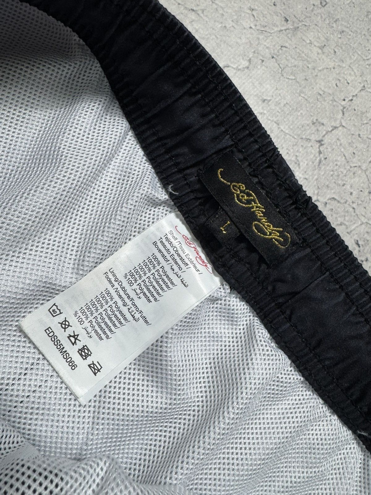 Ed Hardy Ed Hardy Big Logo Nylon Shorts Black Size L Size US 34 / EU 50 - 4 Thumbnail