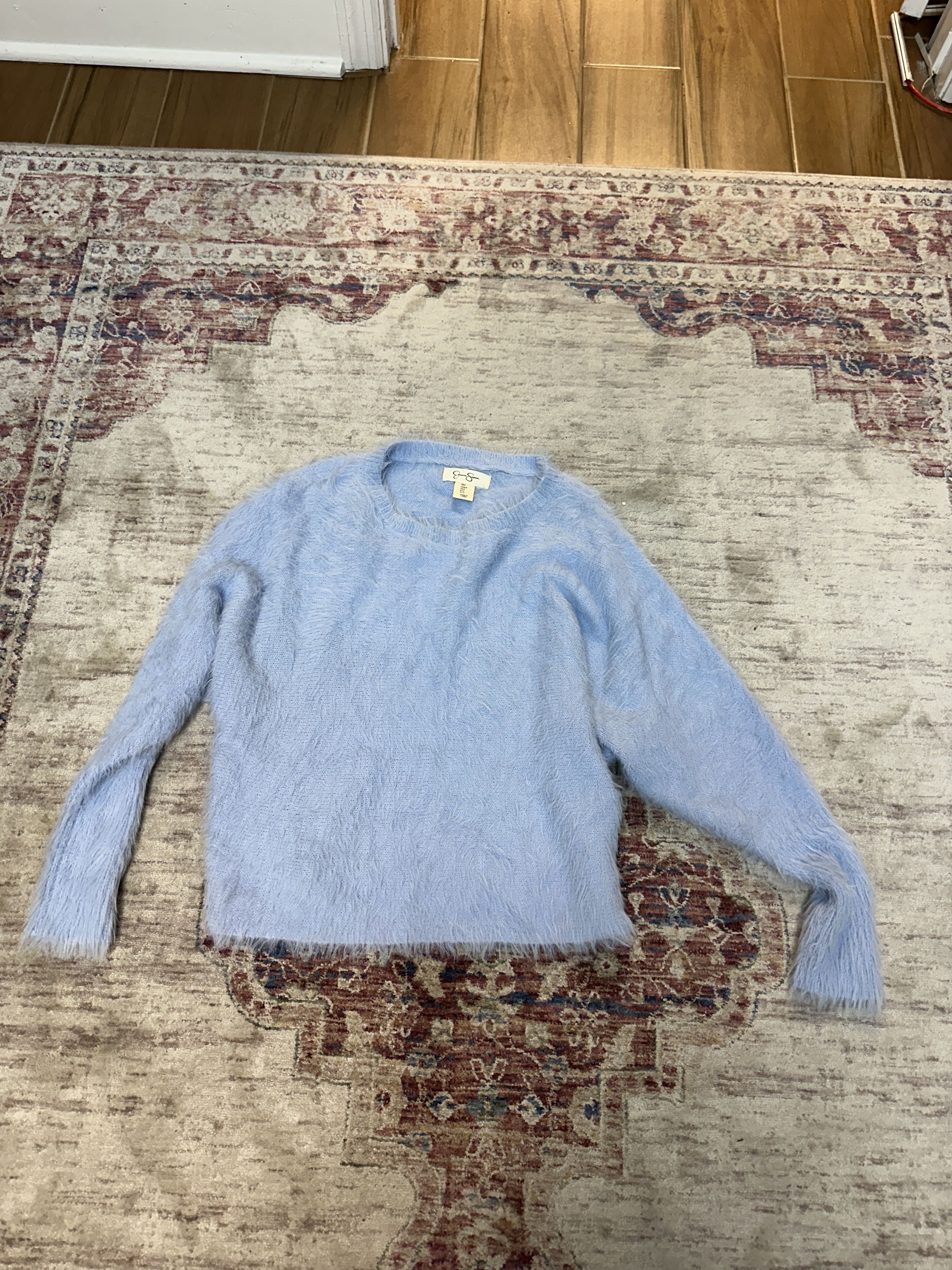 Jessica Simpson Jessica Simpson Women's Light Blue Sweater Size Small Size S / US 4 / IT 40 - 1 Thumbnail