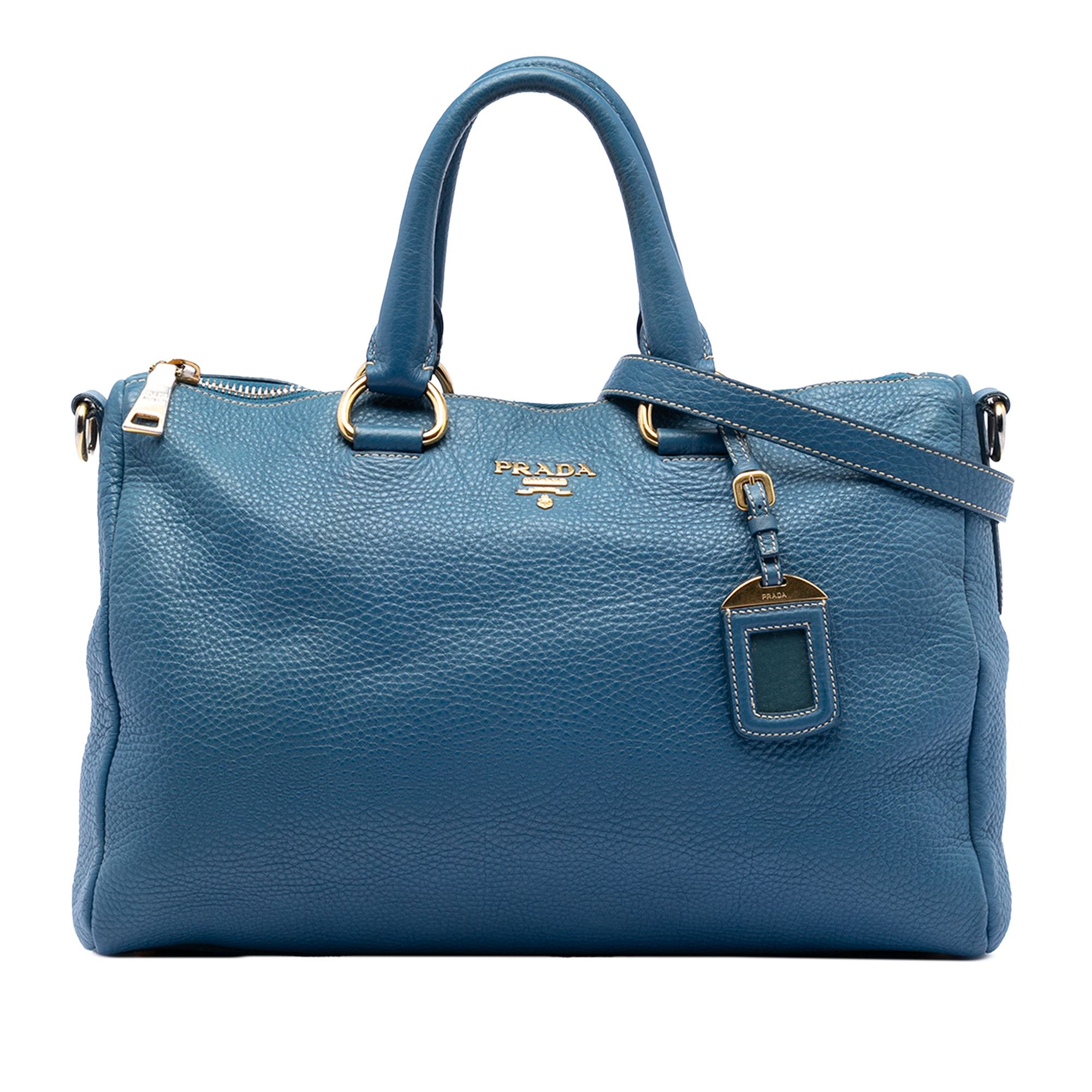 Prada Prada Vitello Daino Zip Top Satchel Size ONE SIZE - 1 Thumbnail