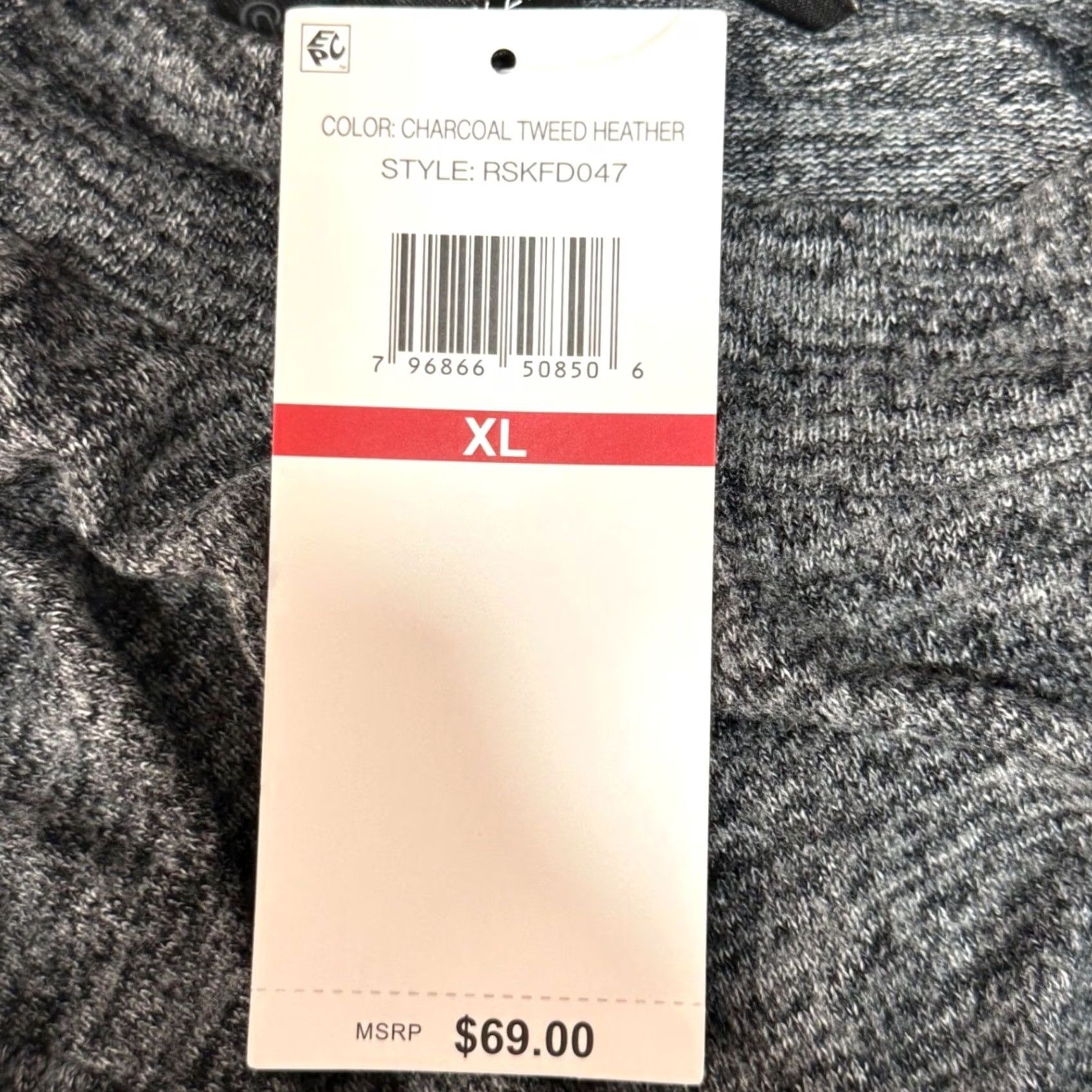 Vintage NWT Rafaella Mock Neck LS Hacci Knit Sweater Top Grommet Detail Quiet Luxury Women XL Gray Size XL / US 12-14 / IT 48-50 - 5 Thumbnail
