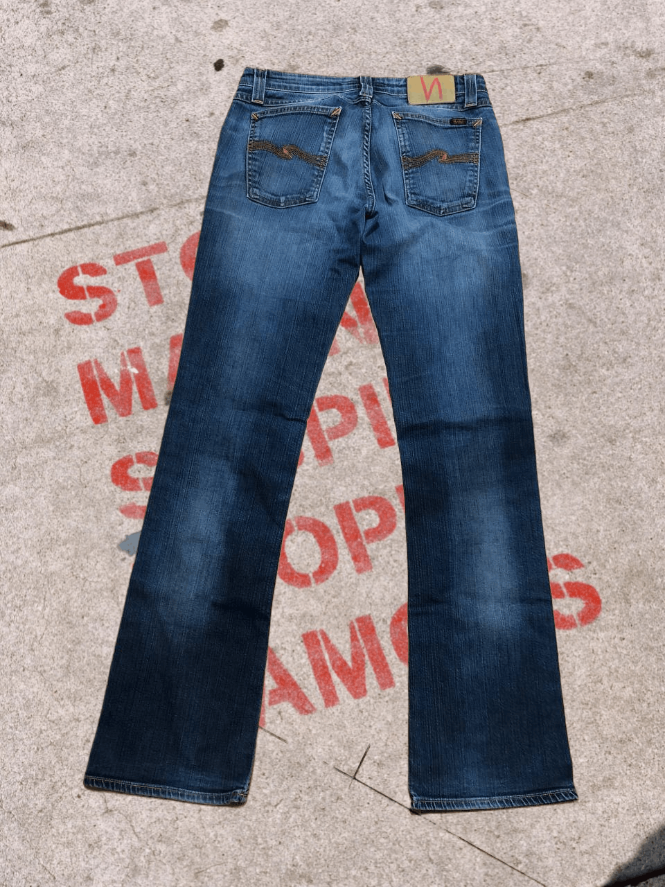 Nudie Jeans NUDIE JEANS GRIM TIM Org. Blue Jeans Size 27" / US 4 / IT 40 - 1 Thumbnail