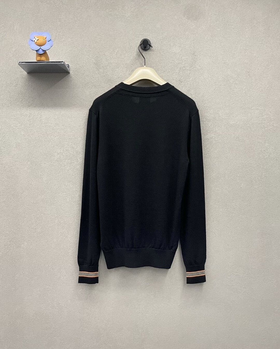 Burberry burberry black knit sweater size 180/92A Size US M / EU 48-50 / 2 - 2 Thumbnail