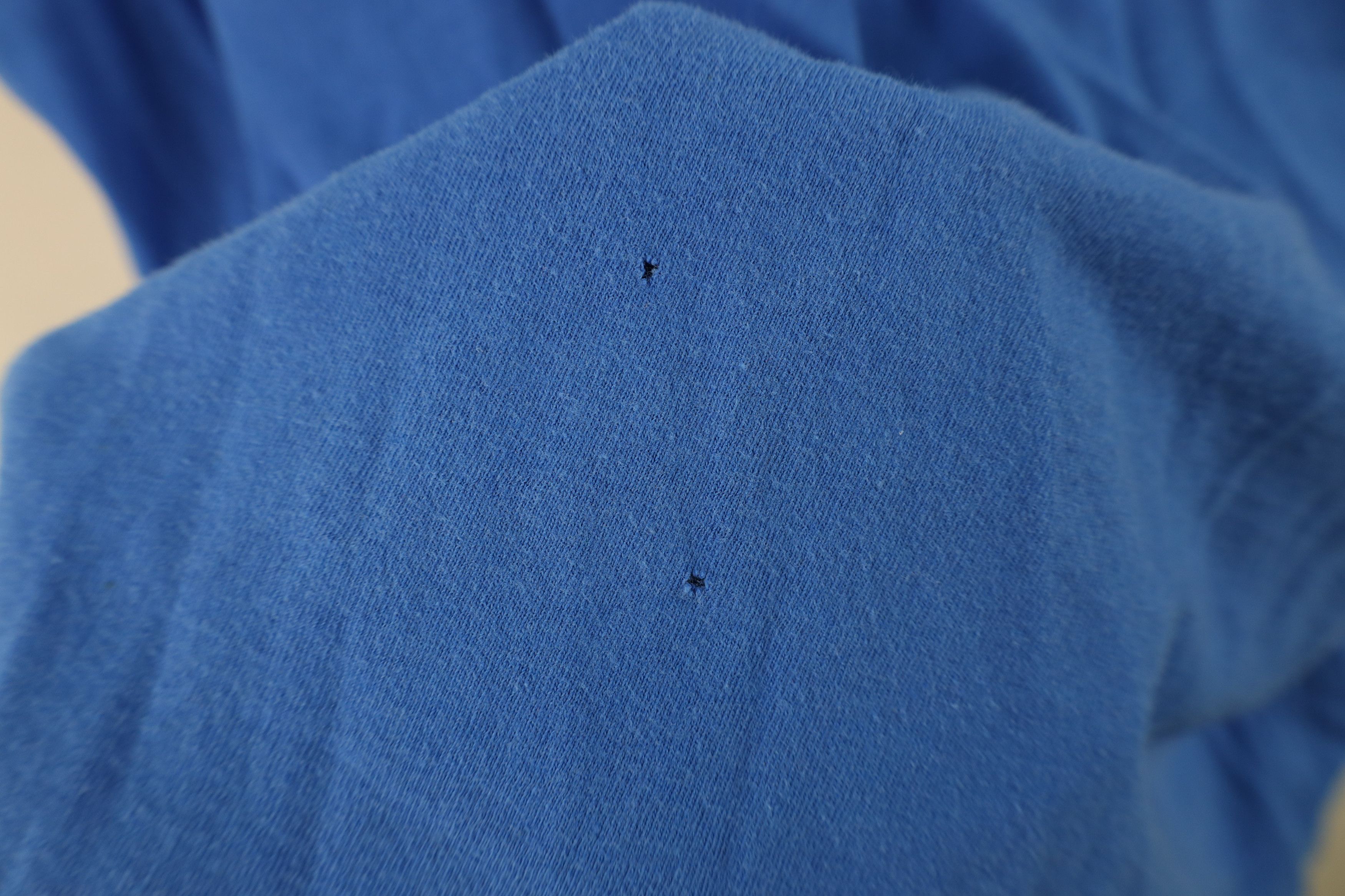 Hanes Vintage 90s Hanes Blank Cotton Pocket T-Shirt Royal Blue Size US XL / EU 56 / 4 - 5 Thumbnail