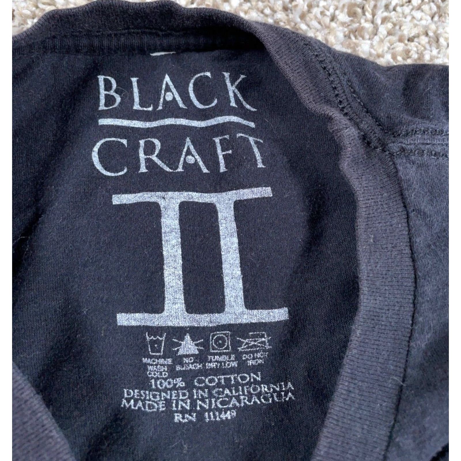 Vintage VINTAGE Blackcraft Cult Grim Reaper T-Shirt Adult Medium Black Graphic Print Goth Skull Cotton Size US M / EU 48-50 / 2 - 3 Thumbnail