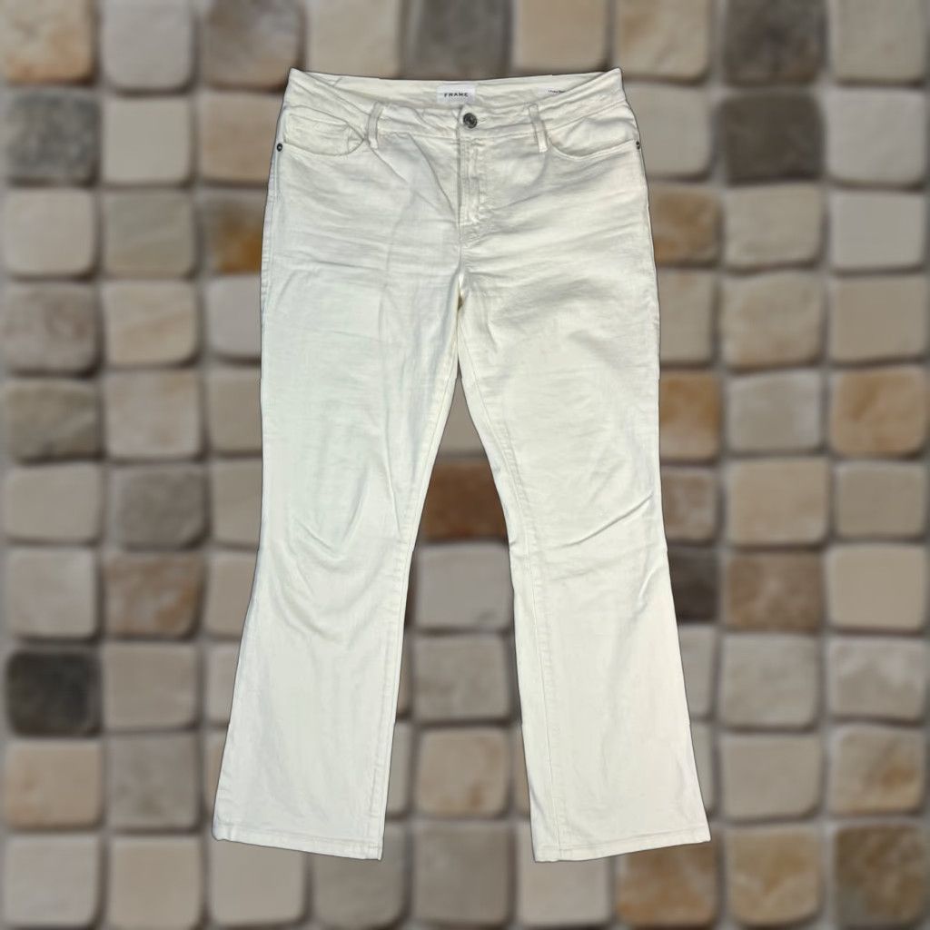 Frame FRAME Jeans Le Mini Bootcut Womens 29 Beige Denim Cotton Mid Rise 32x27 Casual Size 29" - 1 Thumbnail