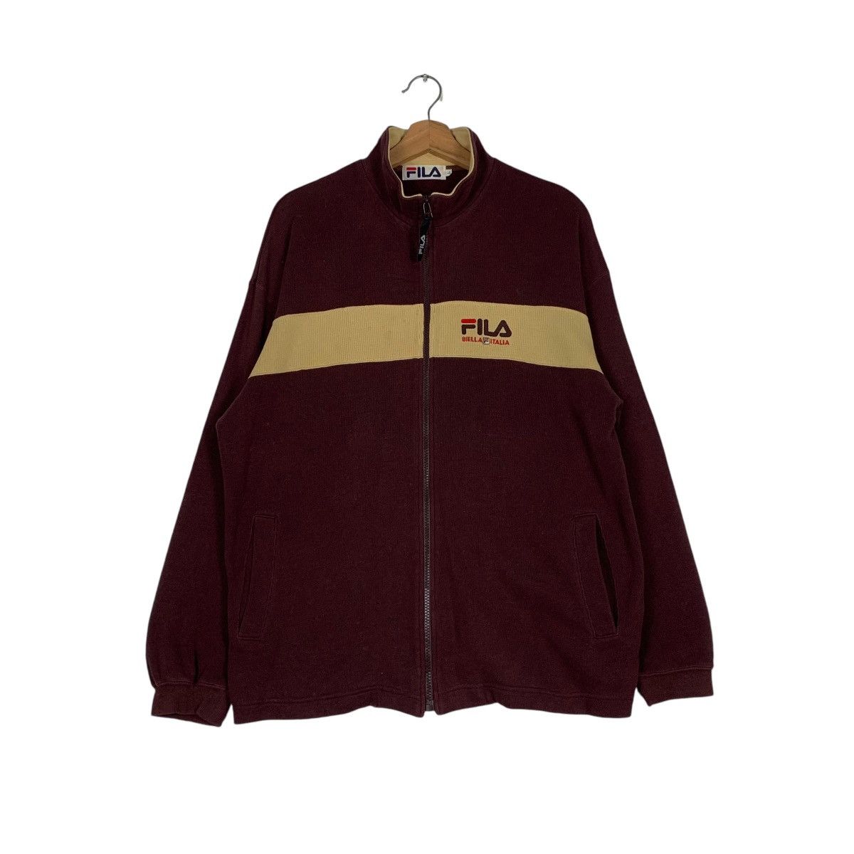 Fila FILA Embroidery Logo Colorblock Sweater Jacket #1267-C57 Size US L / EU 52-54 / 3 - 1 Thumbnail