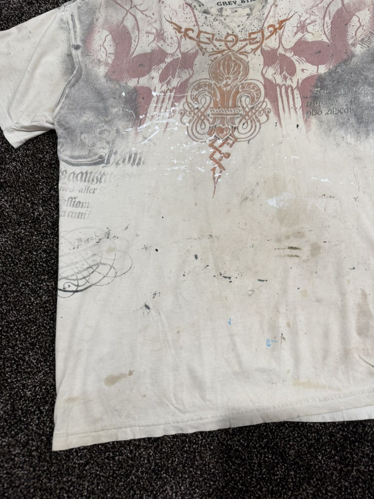 Vintage Vintage Y2K Original Trade Mark Grey Star Grunge T-Shirt Size US XL / EU 56 / 4 - 4 Thumbnail