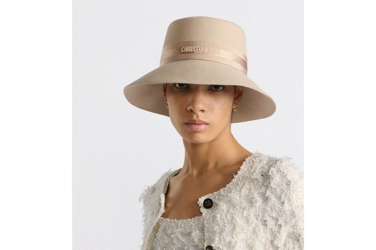 Dior o1bcso1str0226 Size:OS/D-Bobby Large-Brim Hat in Beige Size ONE SIZE - 4 Thumbnail