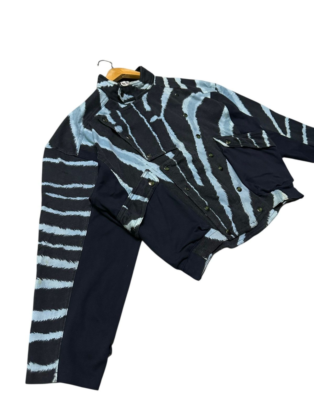 Kansai Yamamoto Vintage 90s Kansai zebra bomber jacket Size US S / EU 44-46 / 1 - 5 Thumbnail