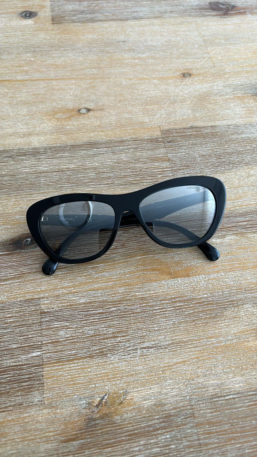 image of Chanel Butterfly Glasses in Black, Women's
