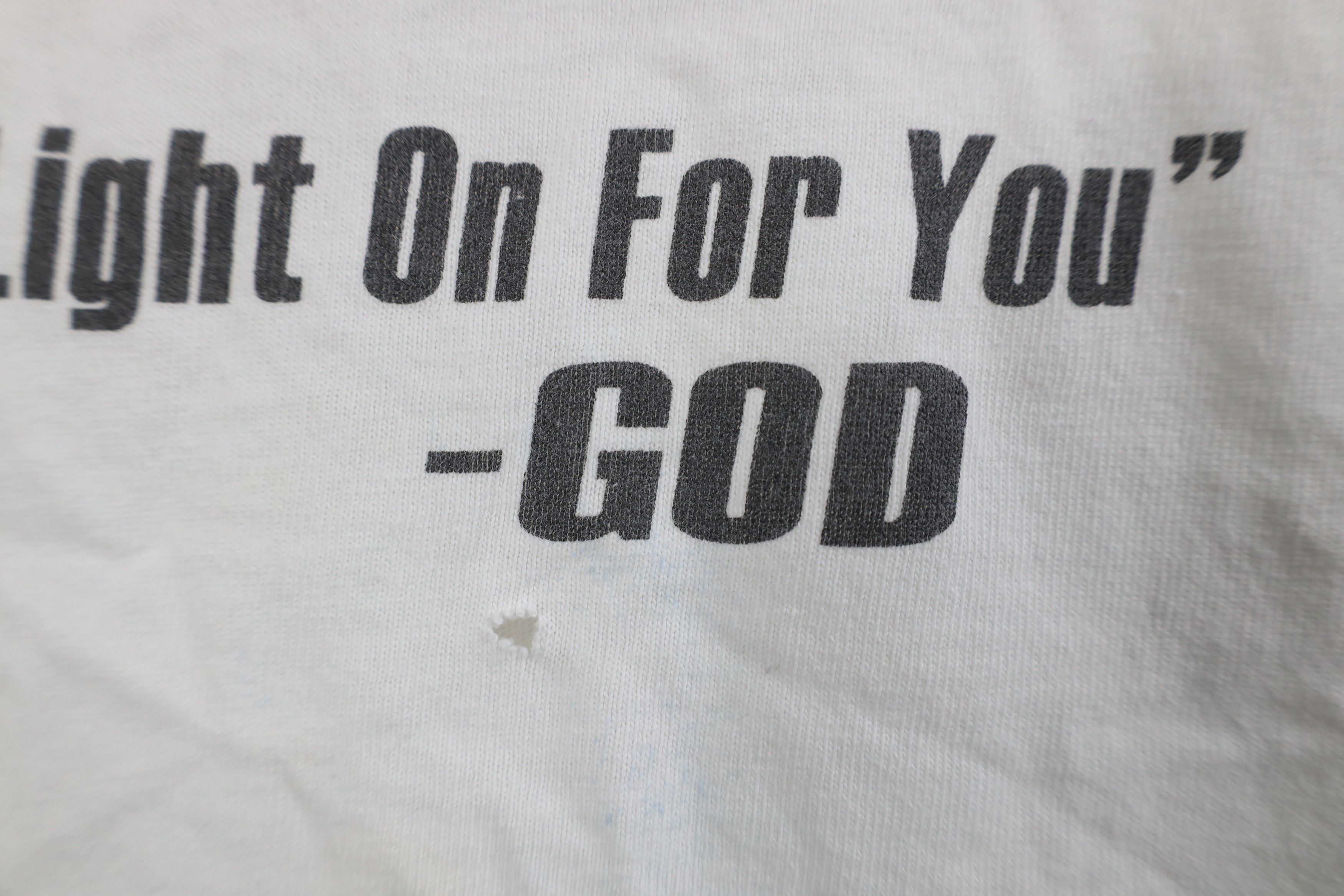 Vintage Vintage Y2K I'll Leave The Light On For Christian T-Shirt Size XL / US 12-14 / IT 48-50 - 6 Thumbnail