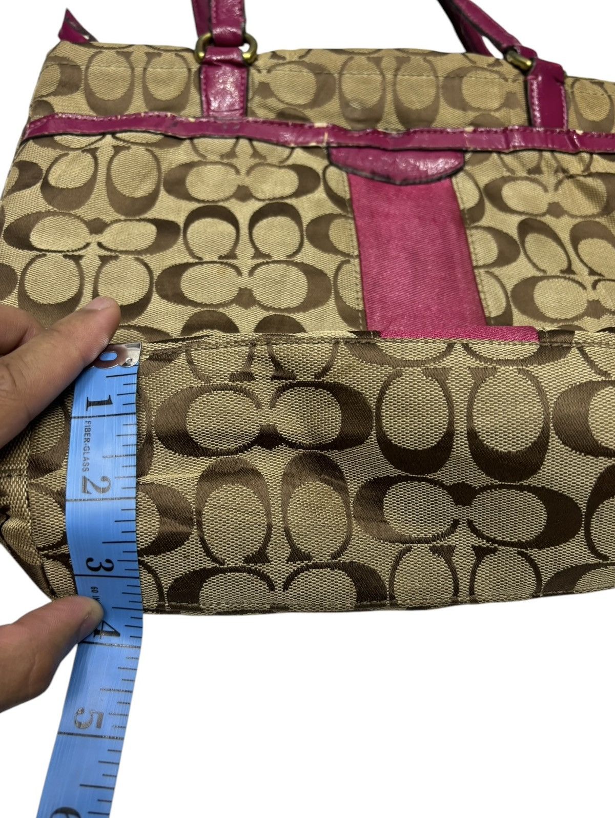 Coach × Vintage 🔥VINTAGE COACH AUTHENTIC MONOGRAM HANDBAG Size ONE SIZE - 10 Thumbnail