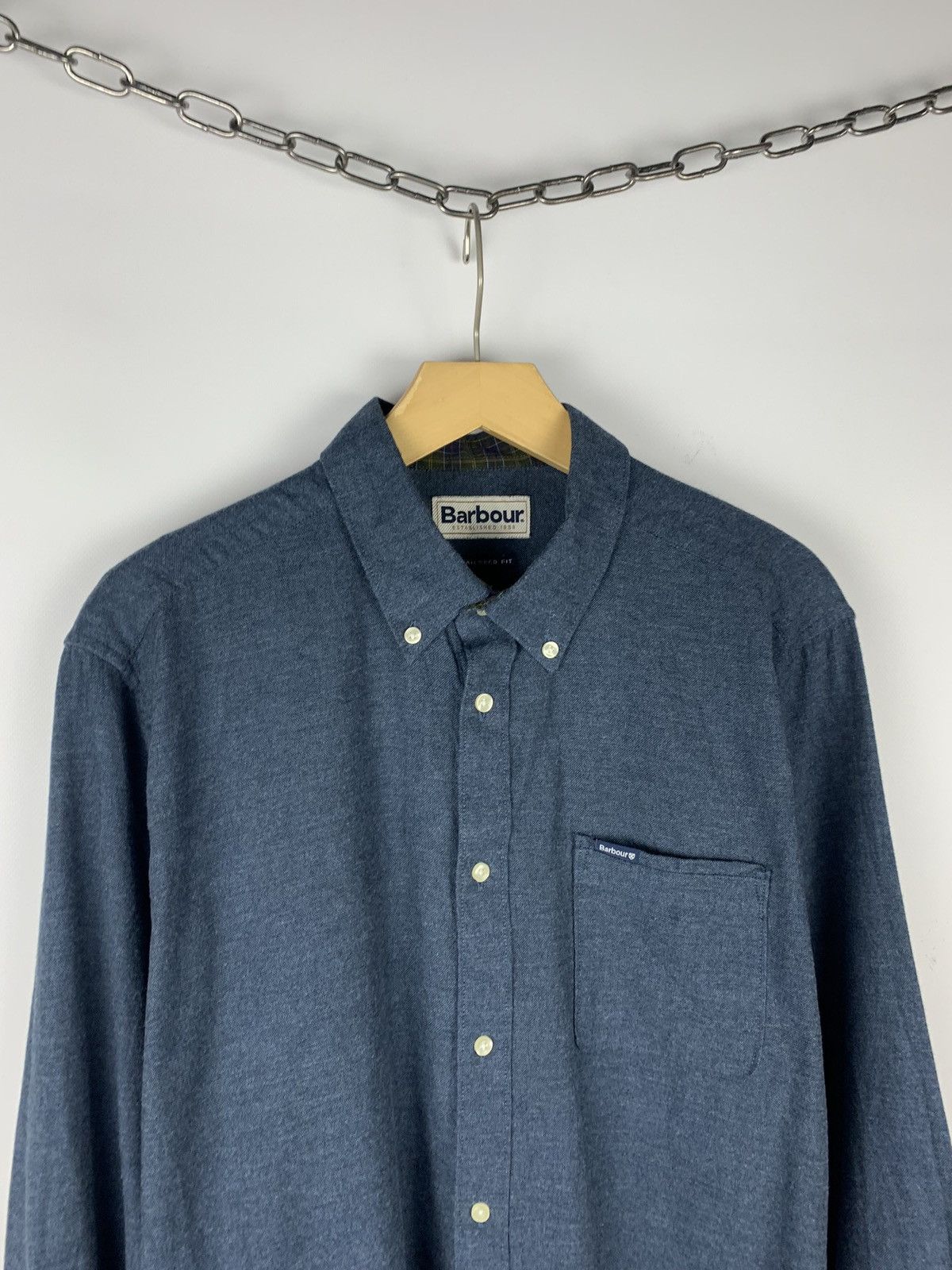 Barbour Barbour Tailored Fit Shirt Buttons Ups Long Sleeve Size M Size US M / EU 48-50 / 2 - 2 Thumbnail