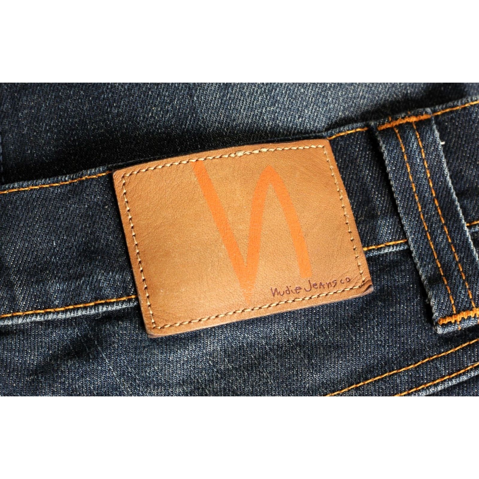 Nudie Jeans NUDIE JEANS GRIM TIM Men Jeans 30/32 Blue Slim 5-Pocket Denim Elastane W30 L32 Org Wornin Pepper DZ5446 Size US 30 / EU 46 - 2 Thumbnail
