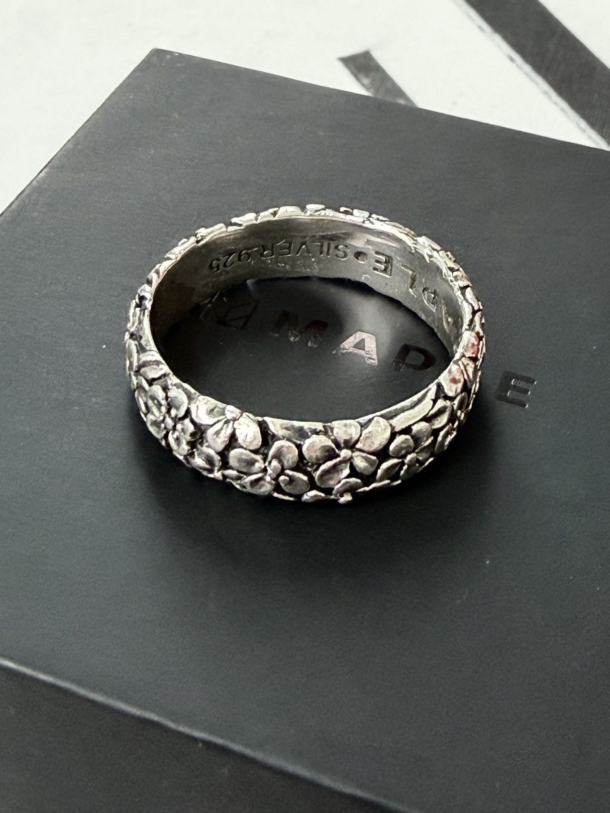 Other MAPLE Floral Band Ring (Silver 925) Size ONE SIZE - 2 Thumbnail