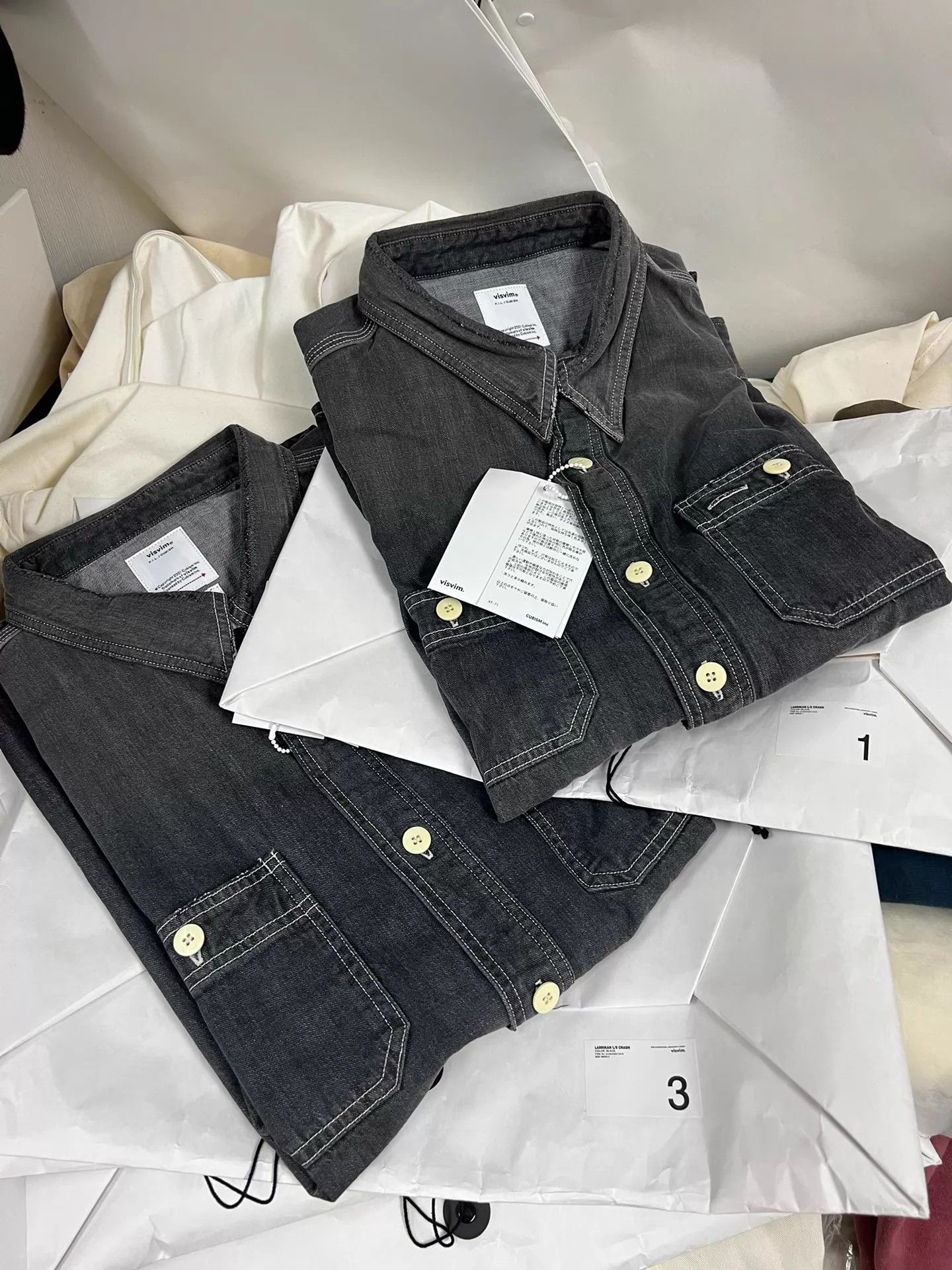 Visvim VISVIM 26SS LARRIKAN CRASH SHIRT BLACK Size US S / EU 44-46 / 1 - 9 Thumbnail