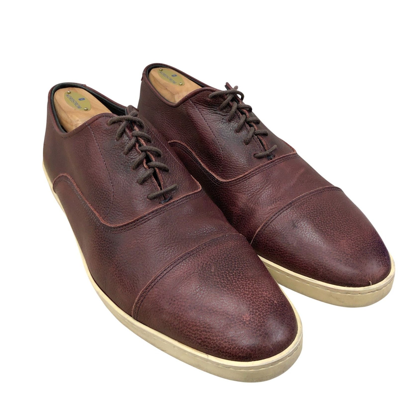 Allen Edmonds Allen Edmonds Shoes 10.5 D Brown Leather Cap Toe Sneakers Size US 10.5 / EU 43-44 - 1 Thumbnail