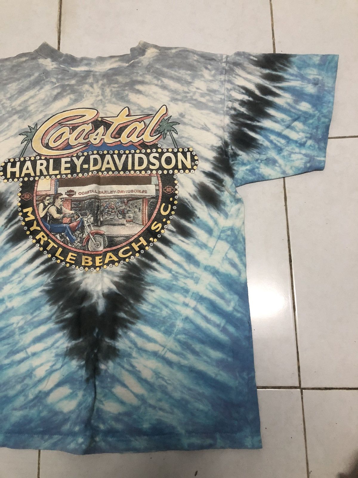 Vintage Vintage 96 harley davidson acid wash Size US M / EU 48-50 / 2 - 3 Thumbnail