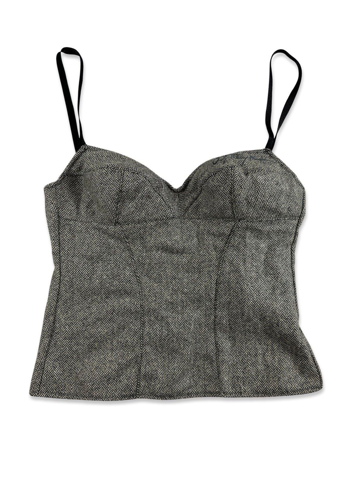 Image of Thierry Mugler Vintage Top in Grey, Women's (Size Small)