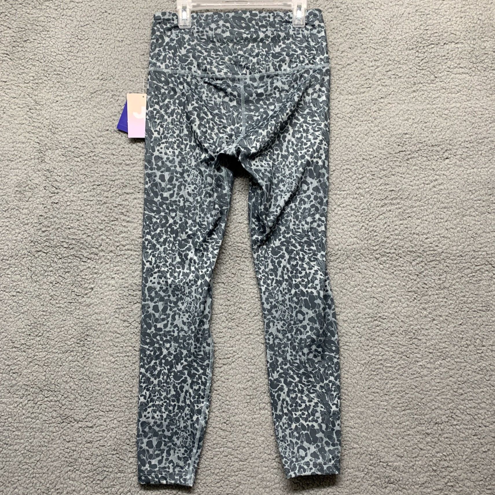 Vintage JoyLab Leggings Women Size S Blue Leopard High-Rise Hidden Key Pocket Skinny Compression Pockets Size 26" / US 2 / IT 38 - 4 Thumbnail