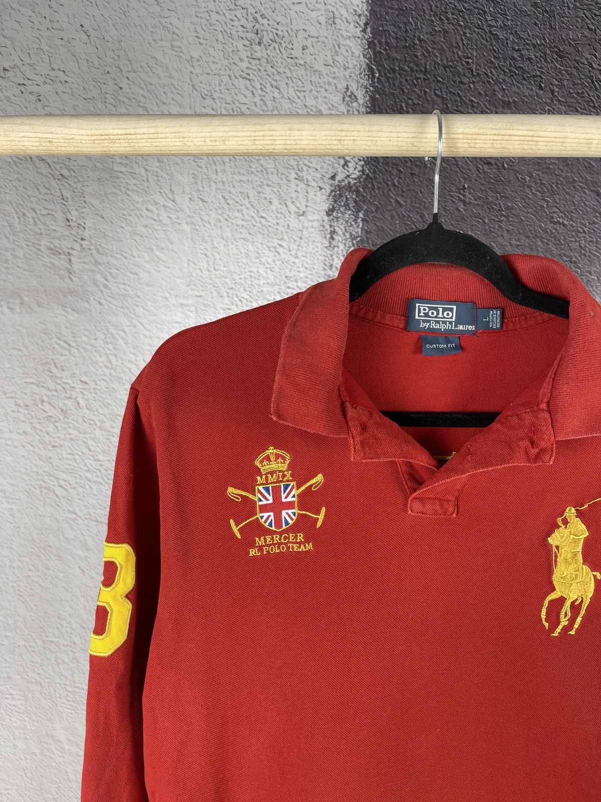 Polo Ralph Lauren Polo Ralph Lauren vintage Mercer Team distressed rugby polo Size US L / EU 52-54 / 3 - 4 Thumbnail