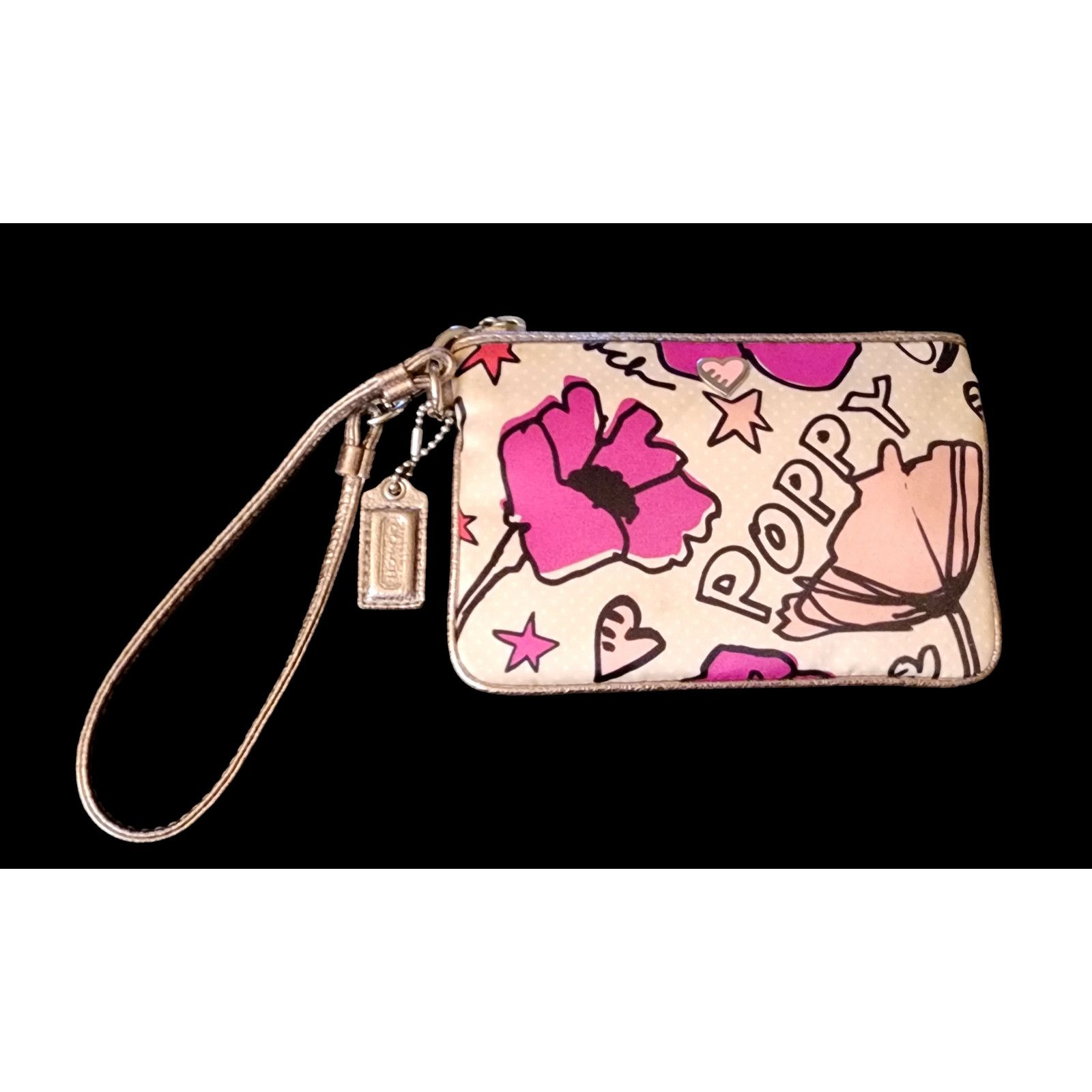 Coach Limited Edition COACH Poppy Kyra Wristlet Pink Floral Size ONE SIZE - 1 Thumbnail