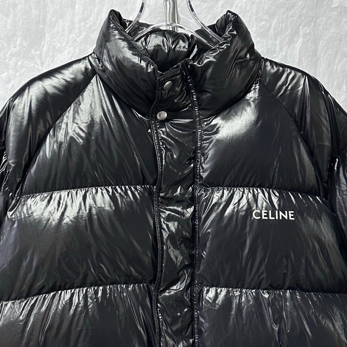 Celine Celine Logo Print Stand Collar Down Jacket Size US M / EU 48-50 / 2 - 2 Thumbnail